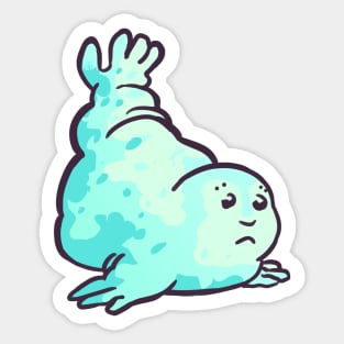 A Teal (Spotted) Seal! Sticker